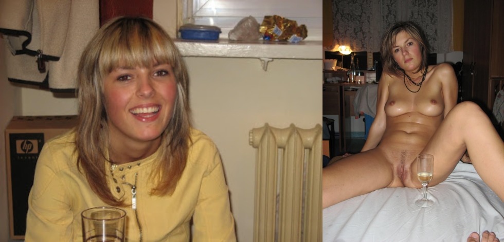 Naked with a glass of wine