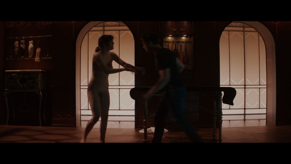 Dakota Johnson in the film 50 shades of nude