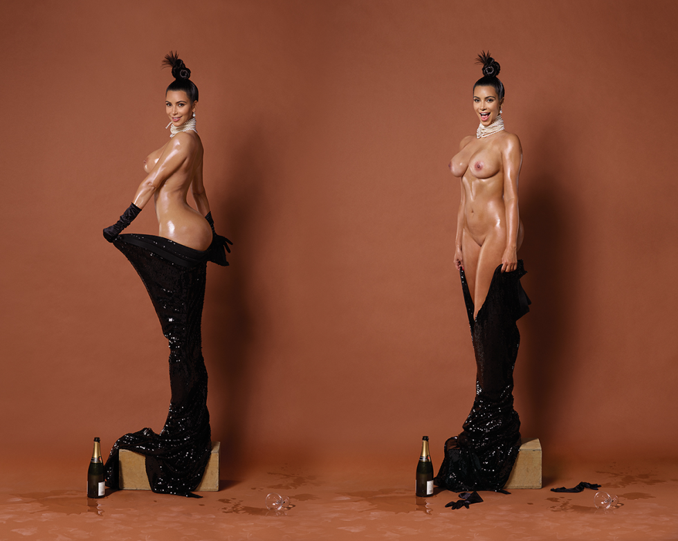 Kim Kardashian photo shoot Paper
