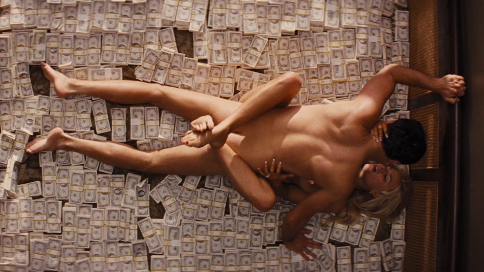 Margo Robbie Wolf with Wall Street Naked