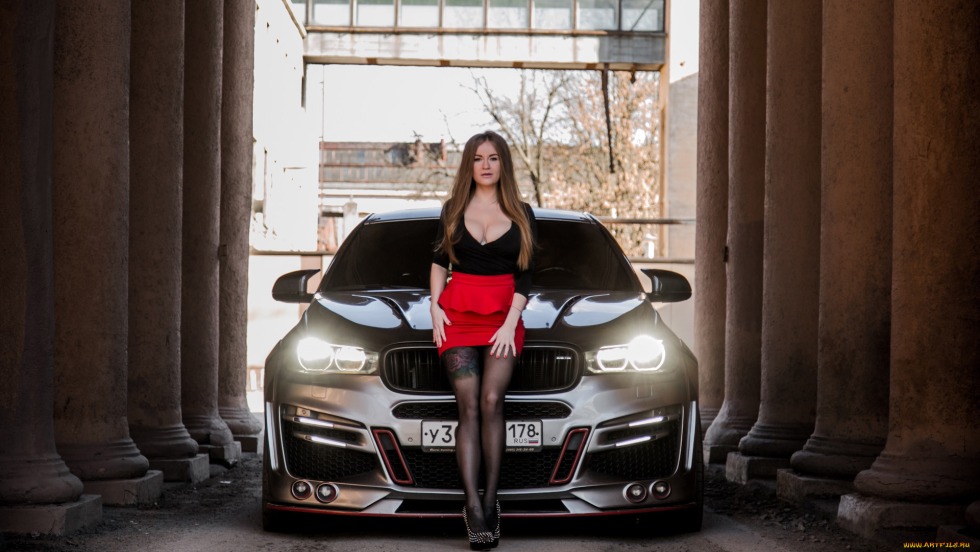 Sonya Temnikova with a BMW X6 machine