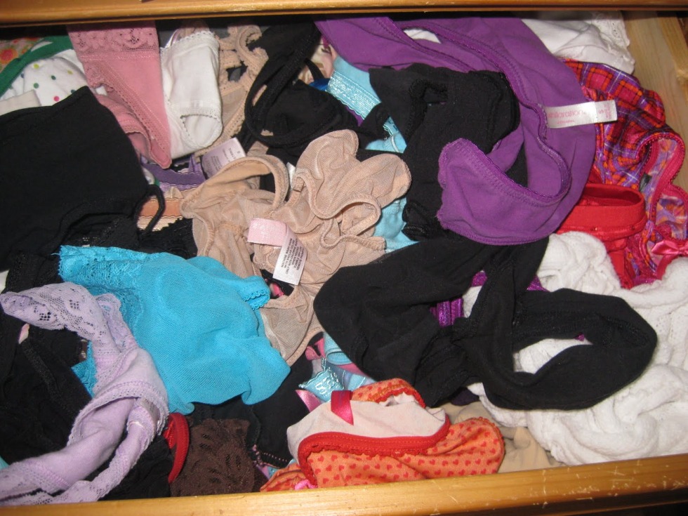 Panties in Laundry Drawer