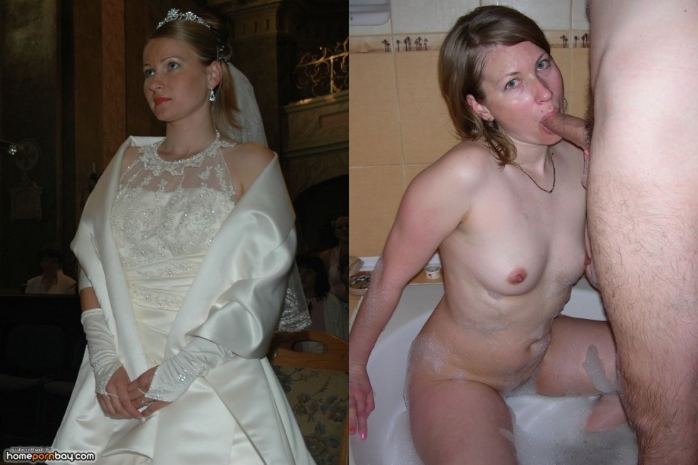 Naked brides after the wedding