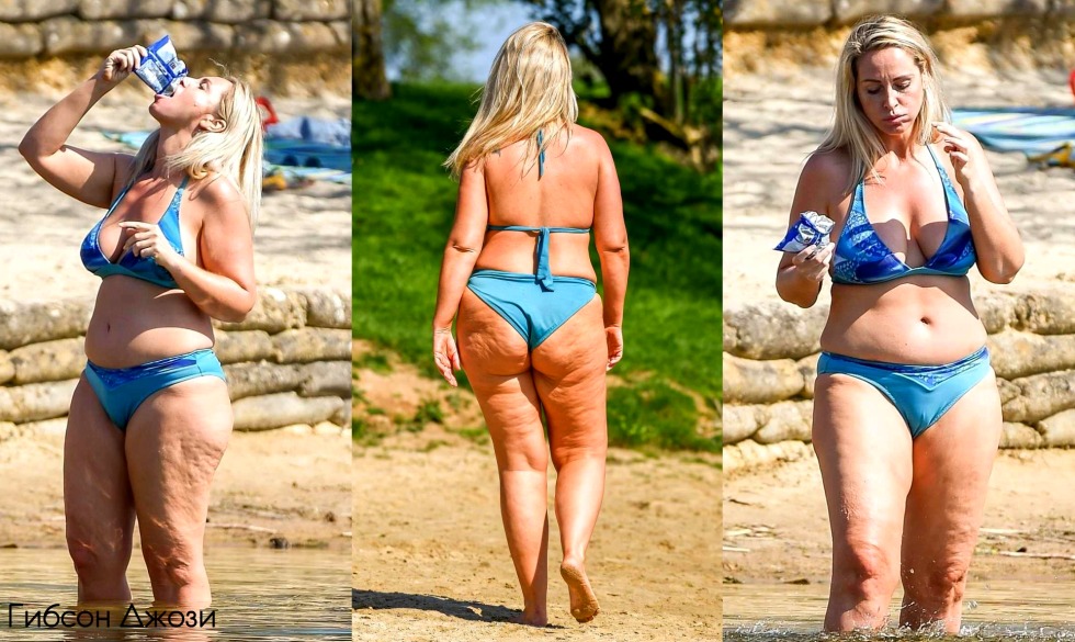 Girl walks on the beach