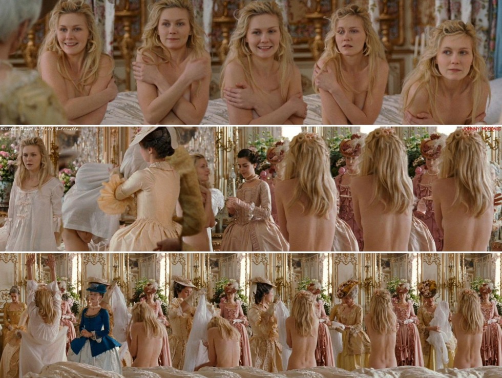 Kirste Dunst Naked in the film Maria-Antoinette