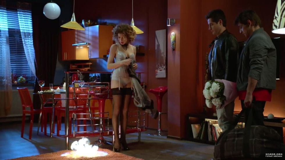 Elena Podkaminskaya in the underwear kitchen