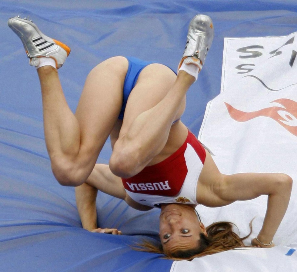 Naked women fight in the ring