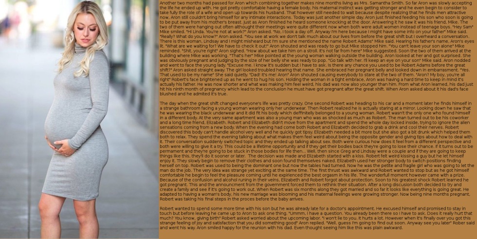 TG Pregnancy Caption