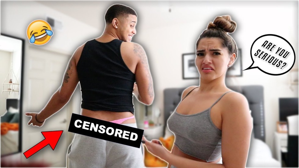Man with Woman Underwear Pranks Very Funny