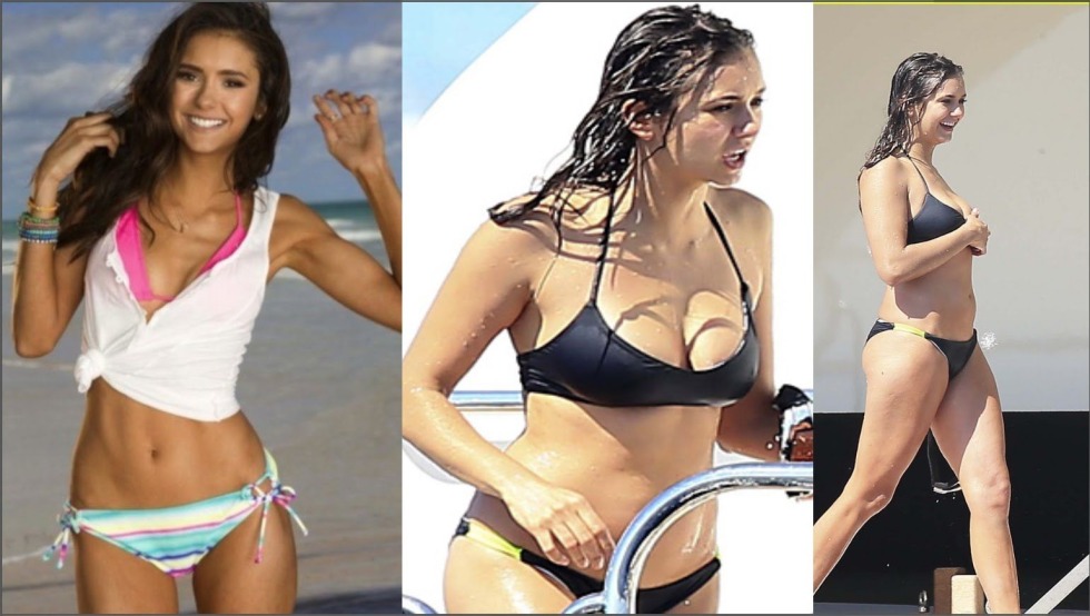 Nina Dobrev before and after losing weight