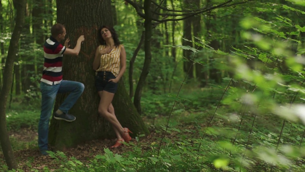 Young fuck in nature