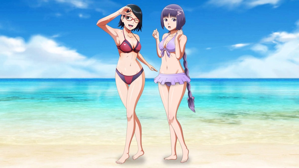 Space swimsuit of anime