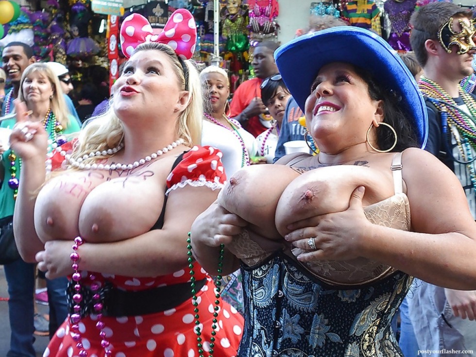 Big boobs at the festival