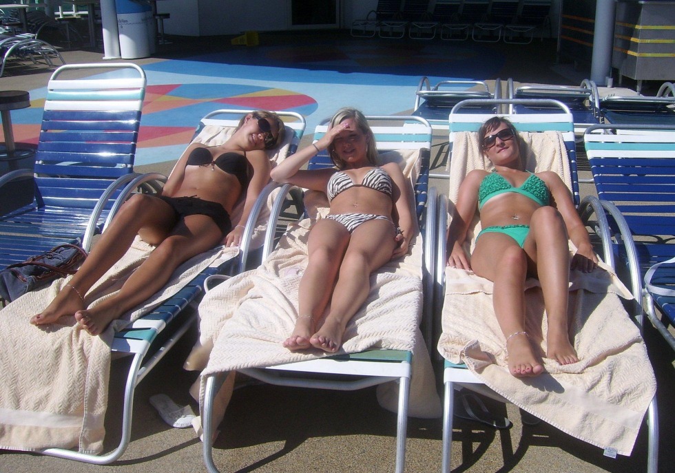 Girls in underwear and swimwear