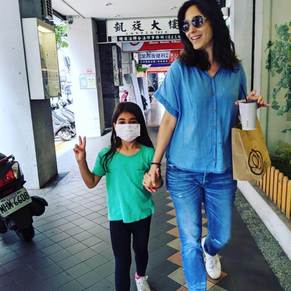 The girl is dressed in a drawing