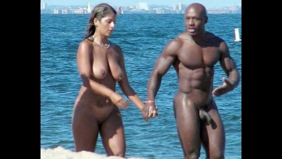 Interracial nudist beach
