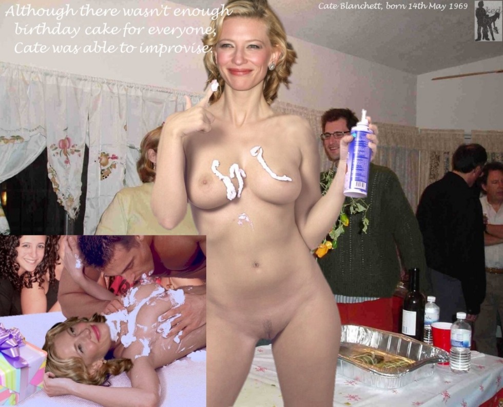 Kate Blanchett in his youth naked