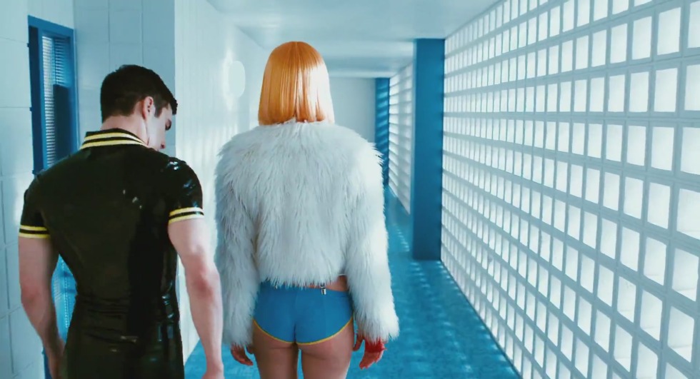 Amber Moore with a black photo