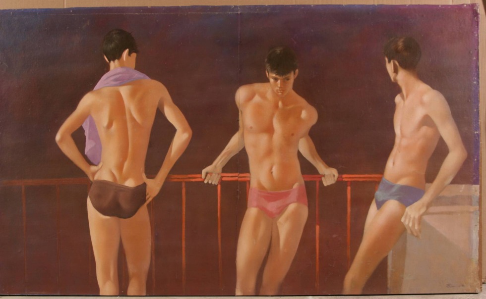 Eros Painting Khrenik Boy and Woman