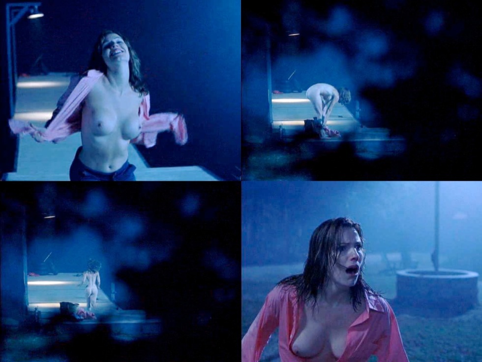 Katherine Isabelle in Freddy's film against Jason