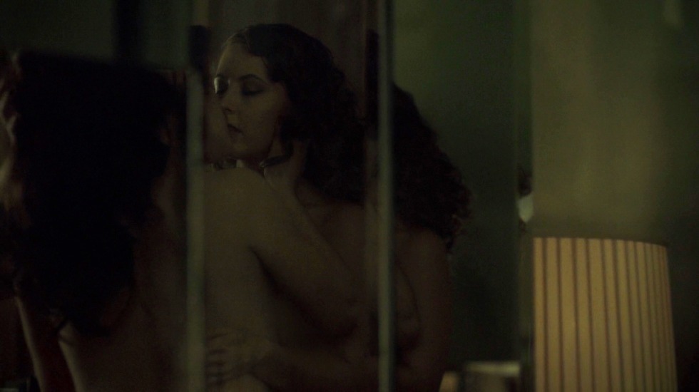 Katherine Isabelle in Freddy's film against Jason