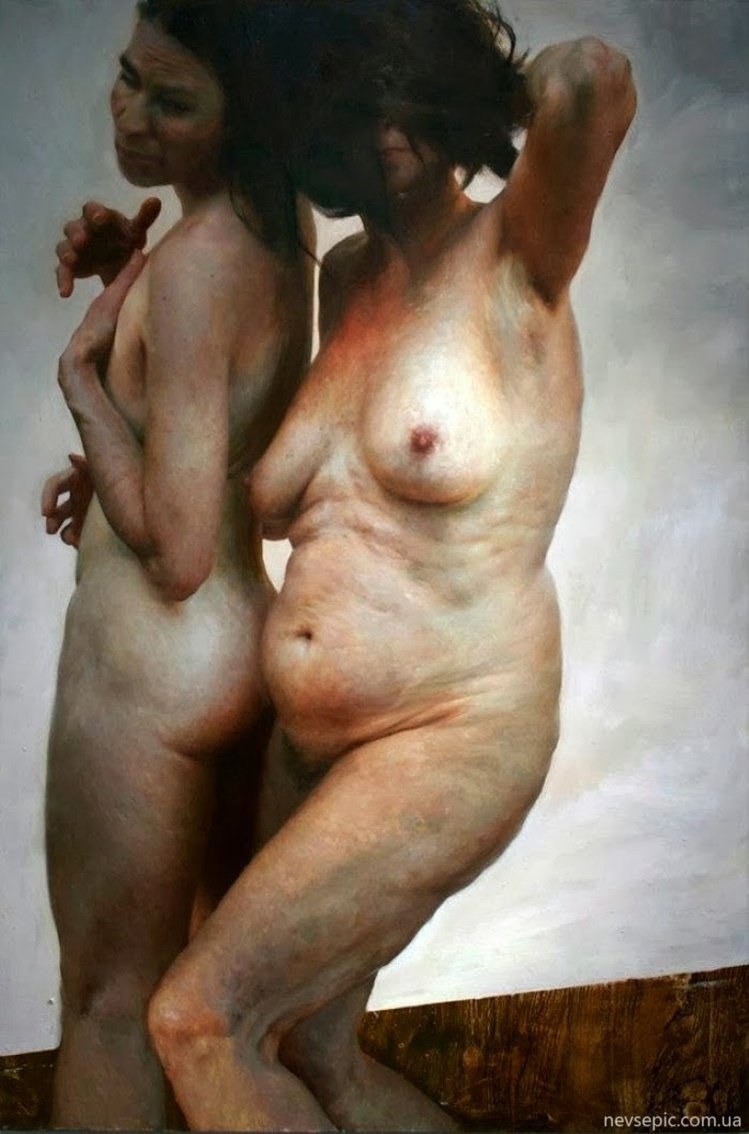 Artist Aleah Chapin paintings naked women