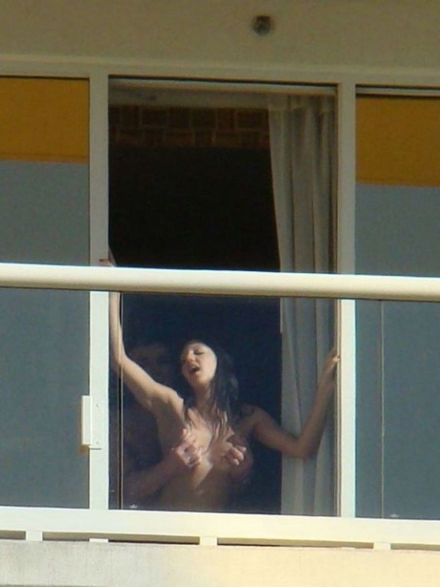 Peeping in the windows naked