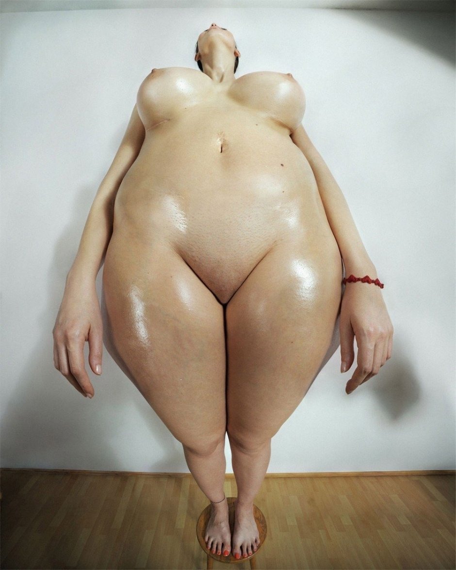 An unusual figure is naked