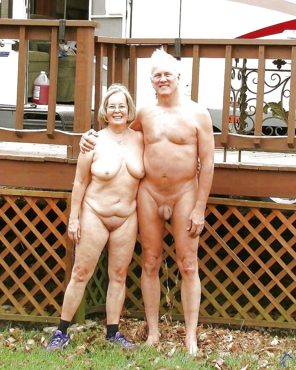 Naked elderly couples