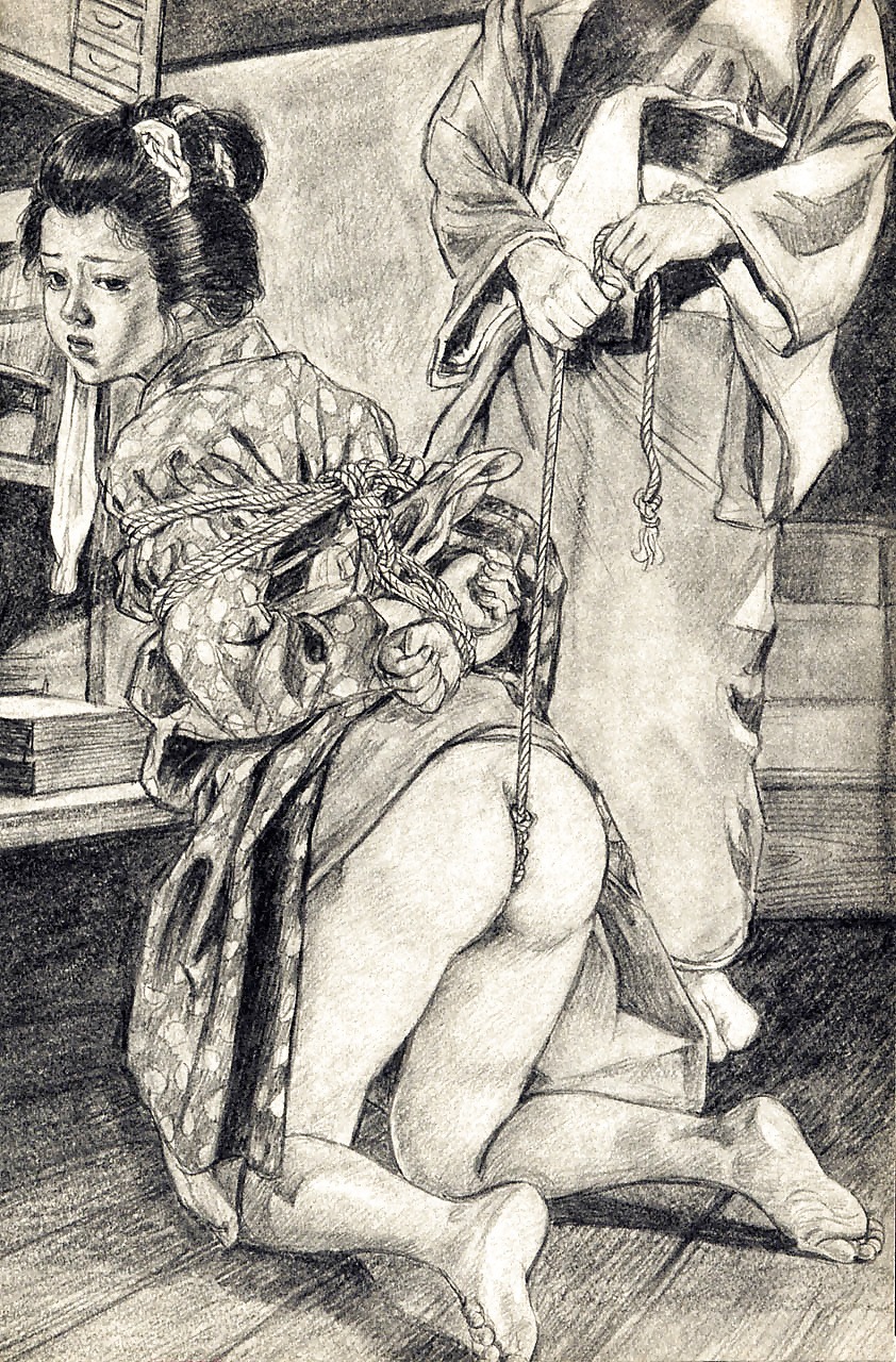 Old Japanese pornographic engravings