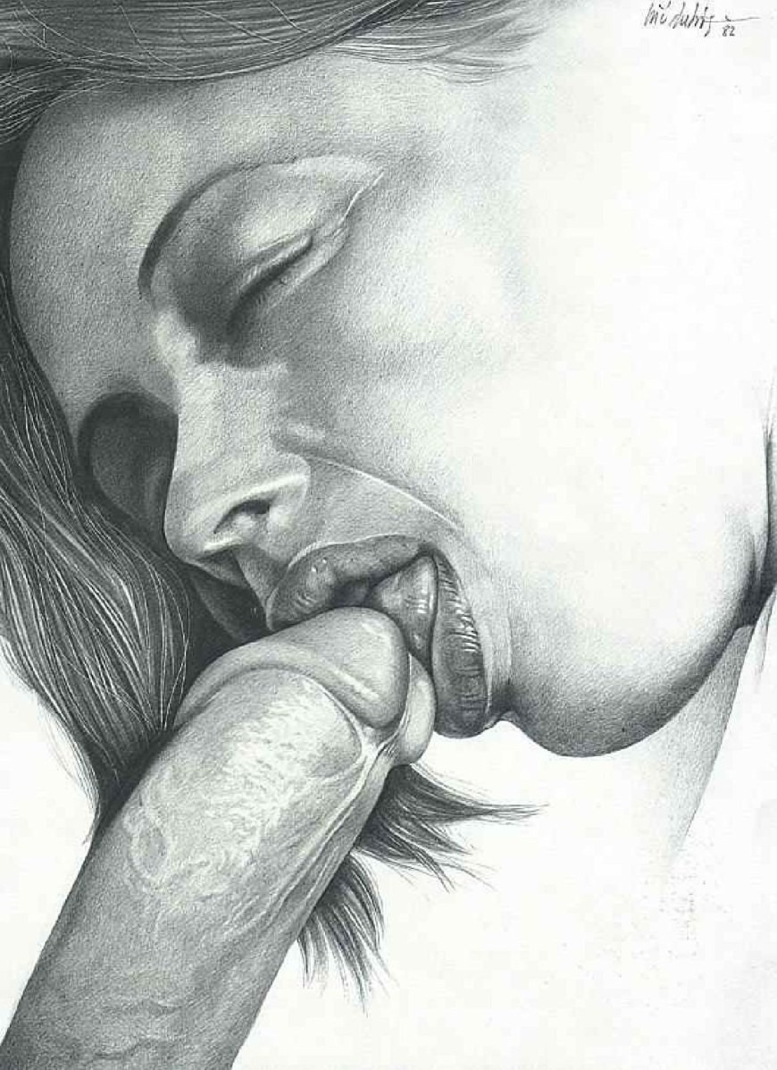Pornographic drawings with a pencil