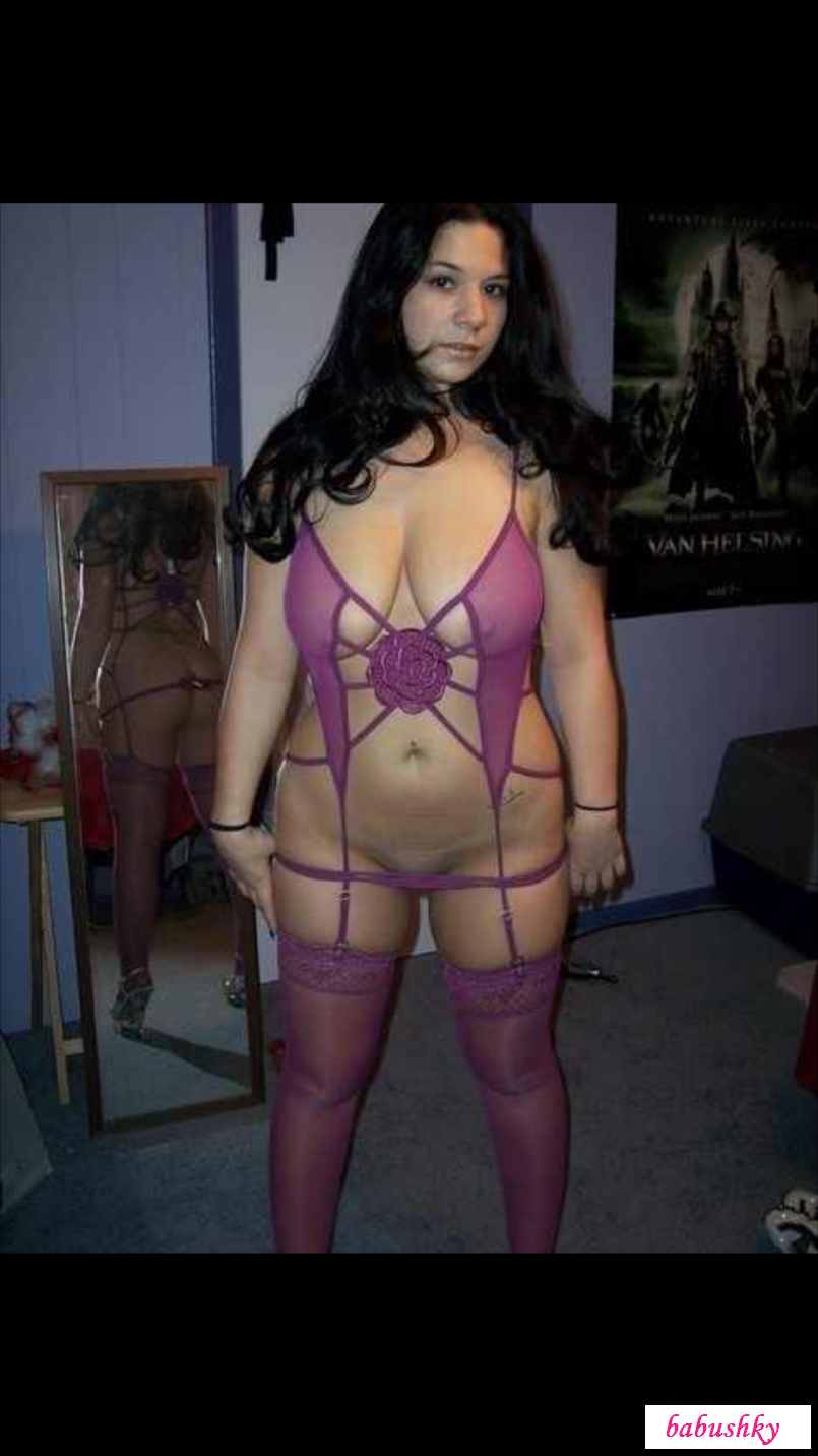 Chubby wife in erotic linen