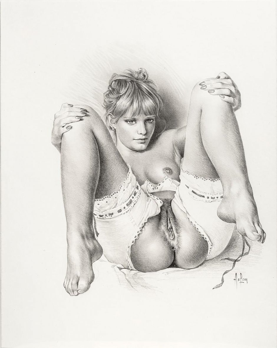 Erotic drawings of full women