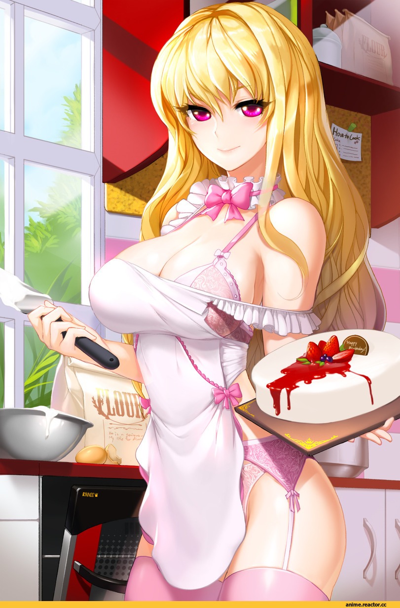 Hentai in a kitchen apron