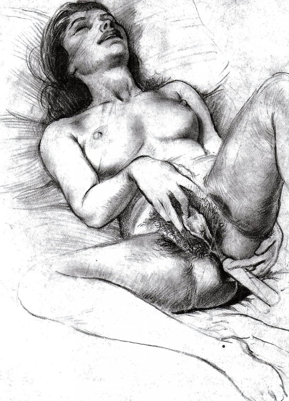 Erotic drawings with a simple pencil