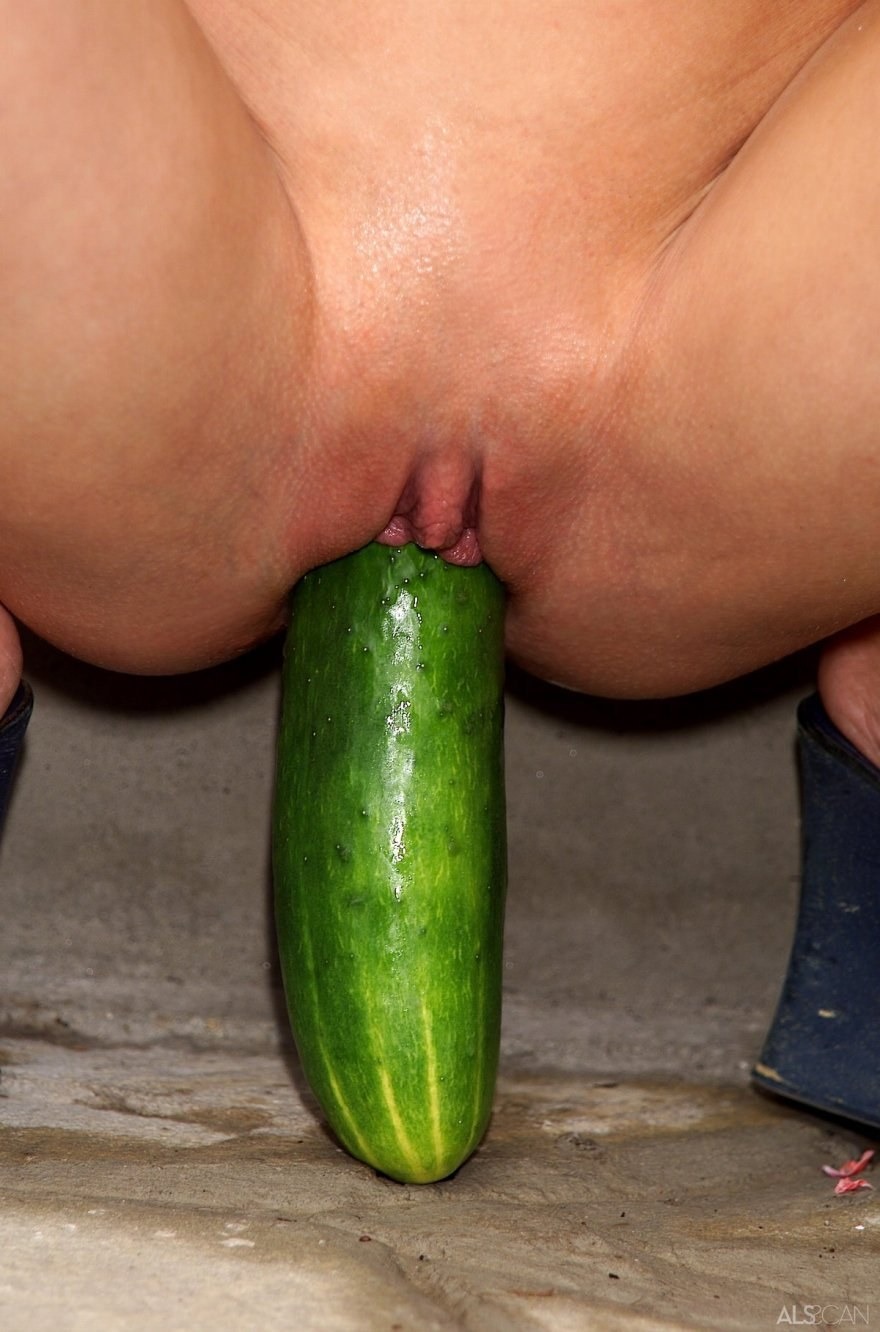 Big cucumber for vagina
