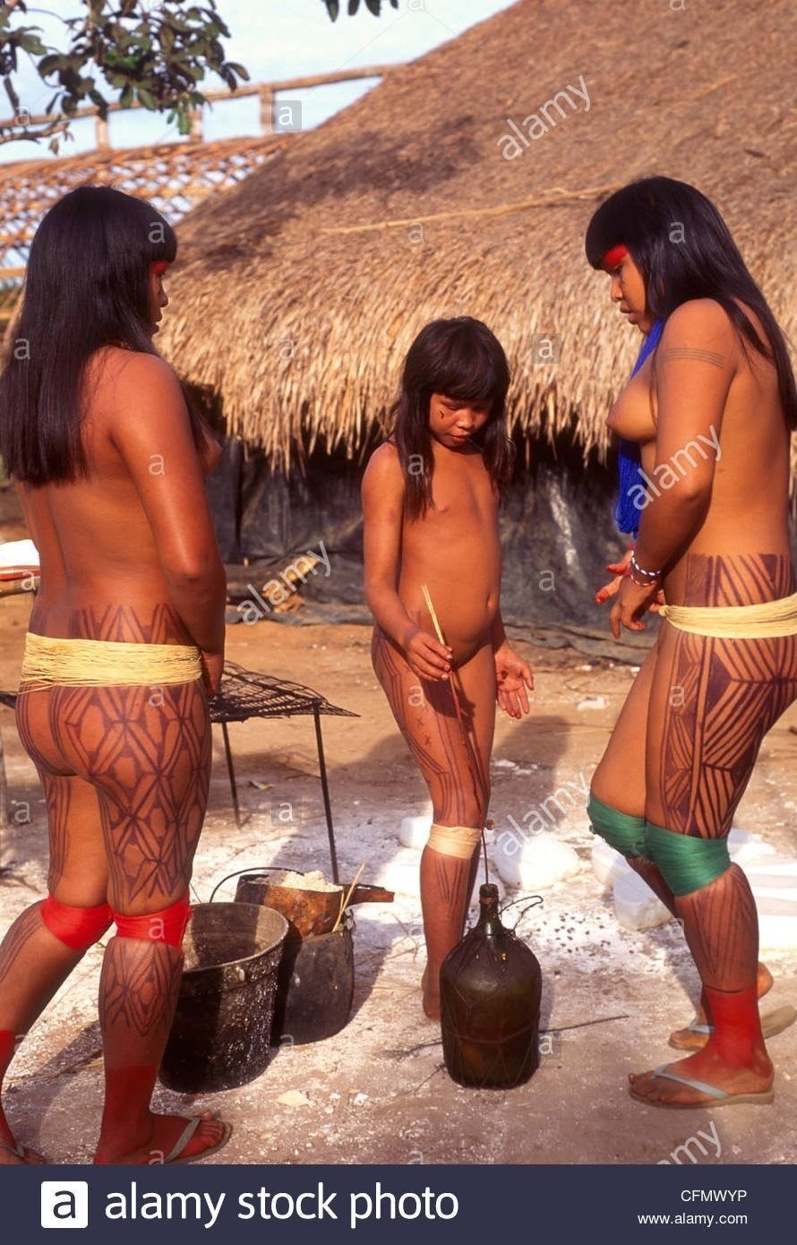 Naked Indians of the Amazon