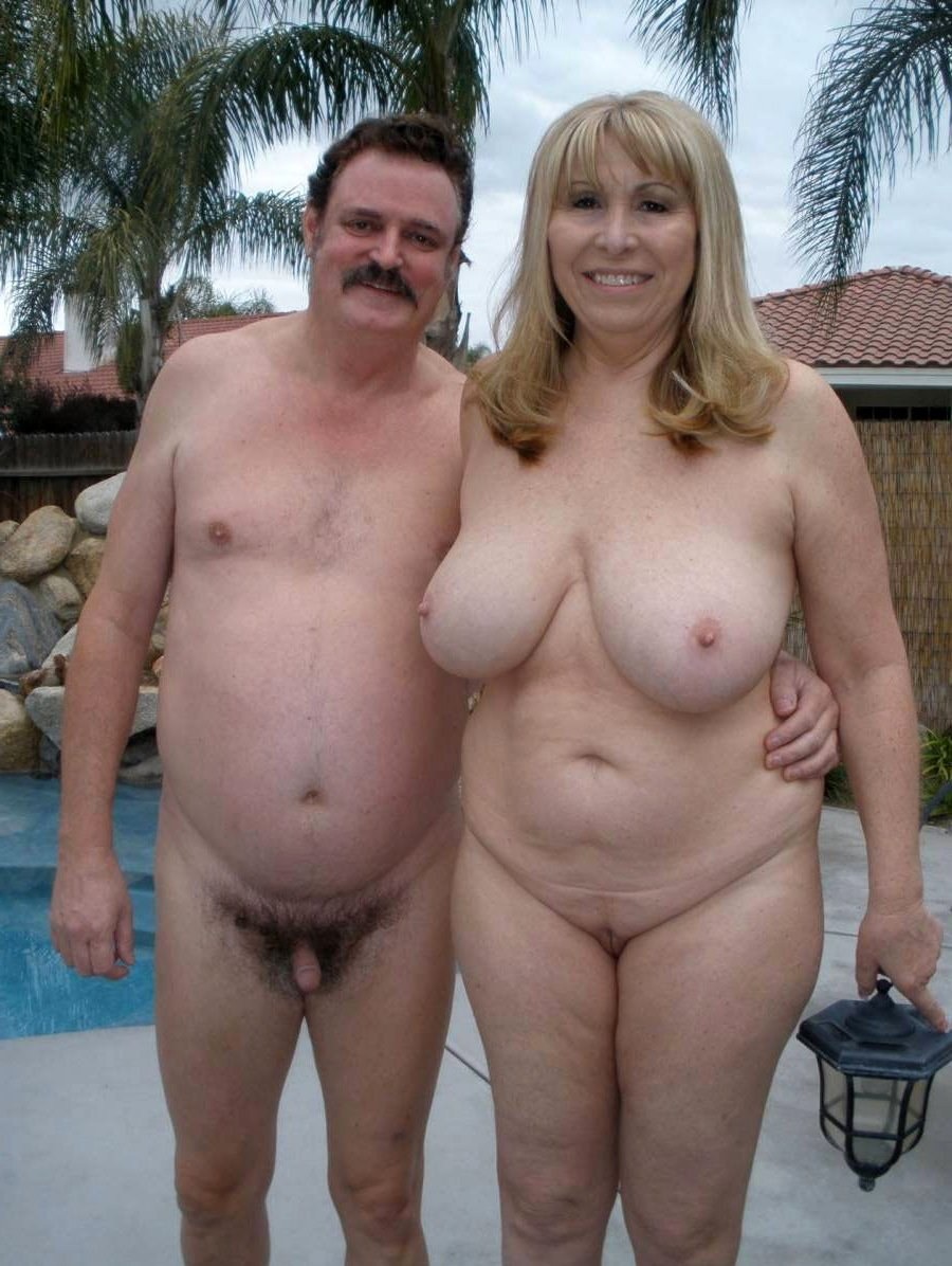 Naked elderly couples