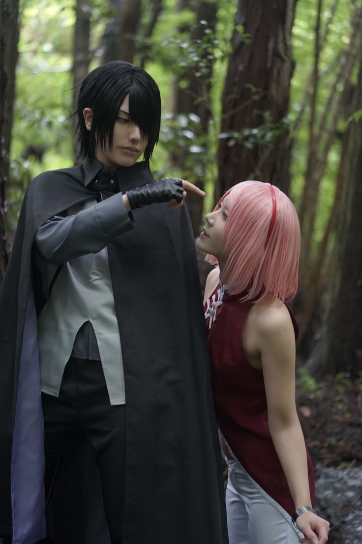 Sakura and Sasuke Cosplay A Boruto