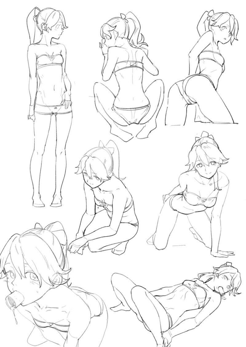 Pose for drawing hentai reference