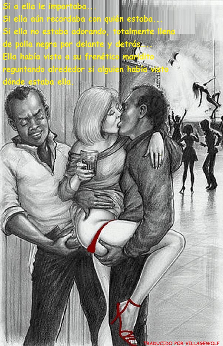 Erotic drawings of cuckolds