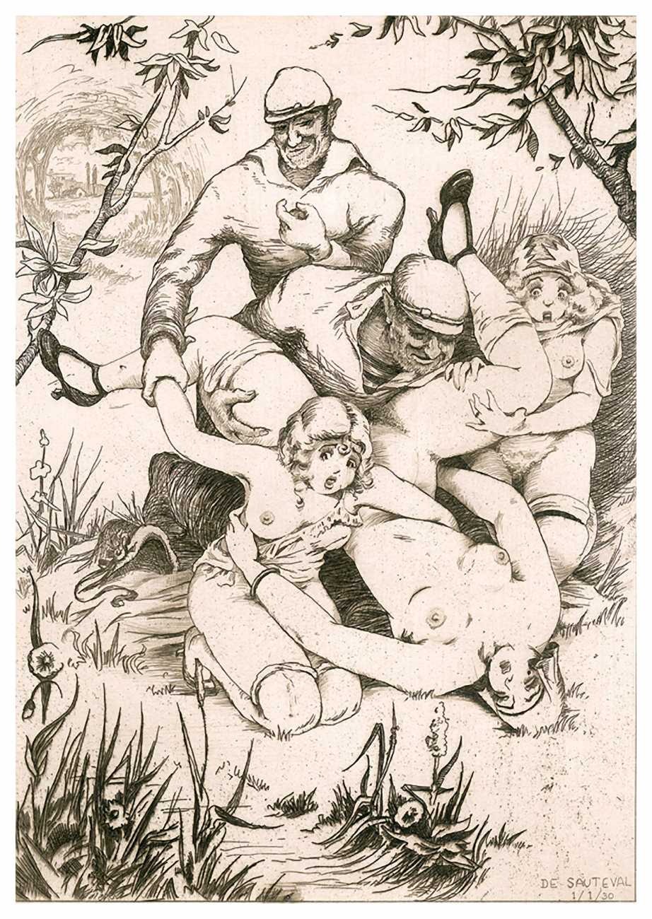 Erotic illustrations for fantastic works