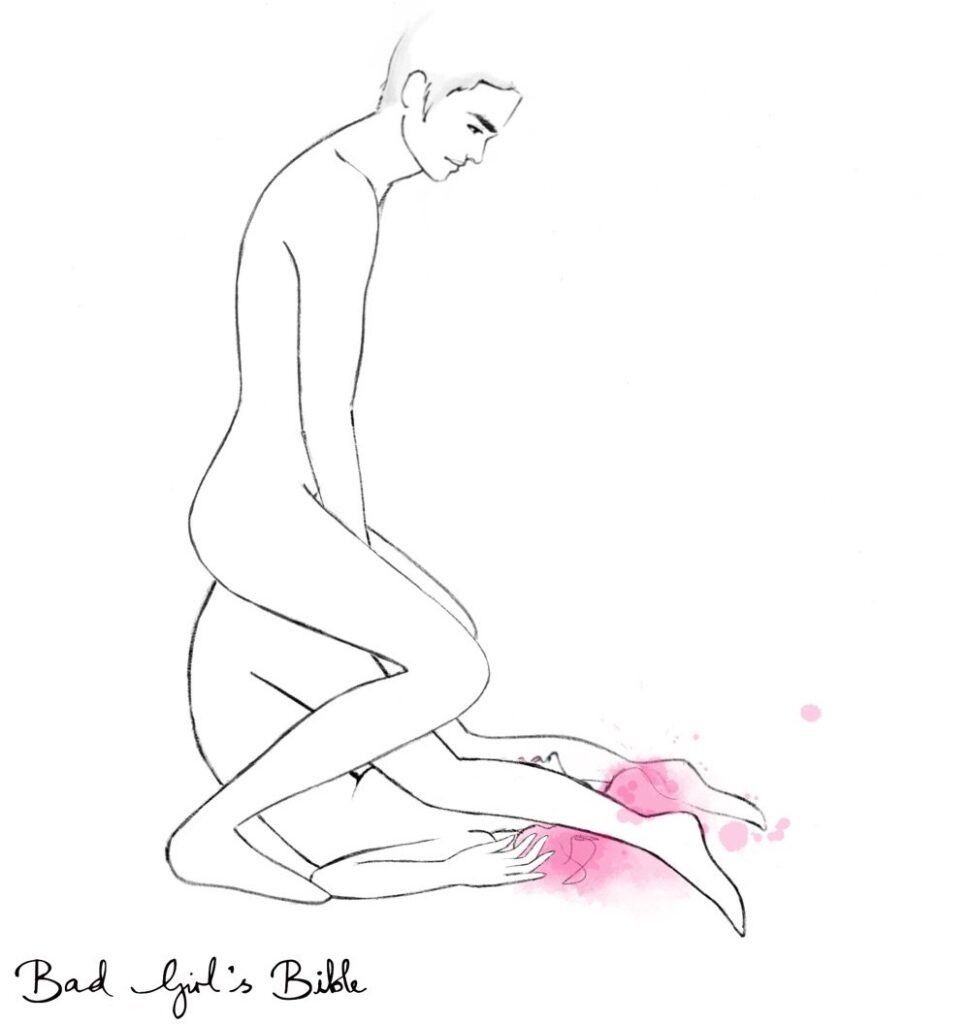 Erotic pose for drawing