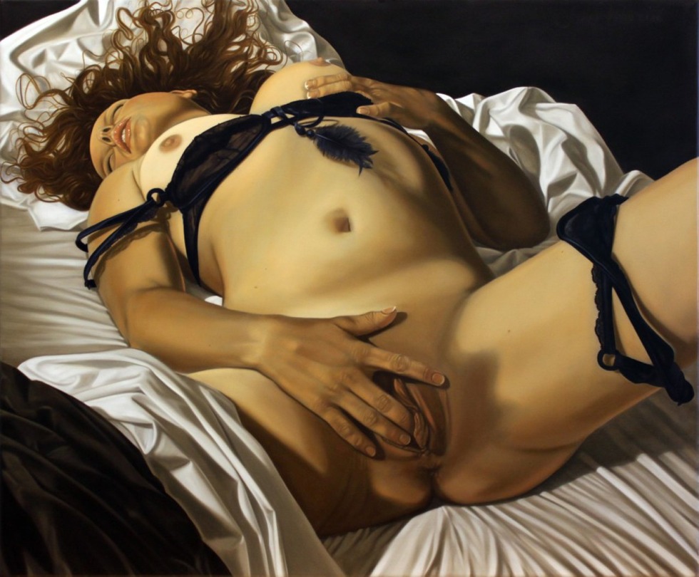 Female masturbation in painting