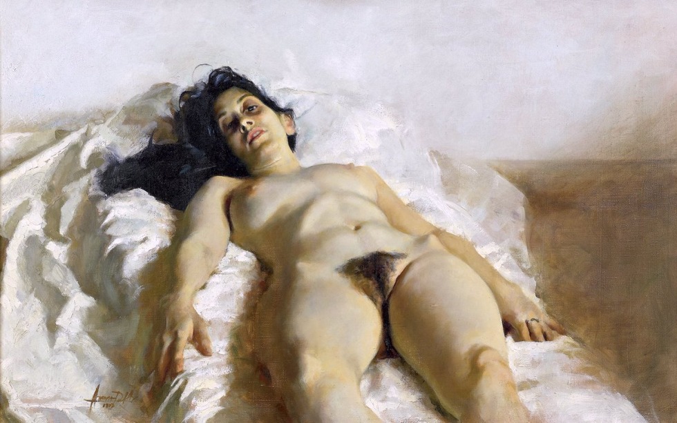 Female nudity in art