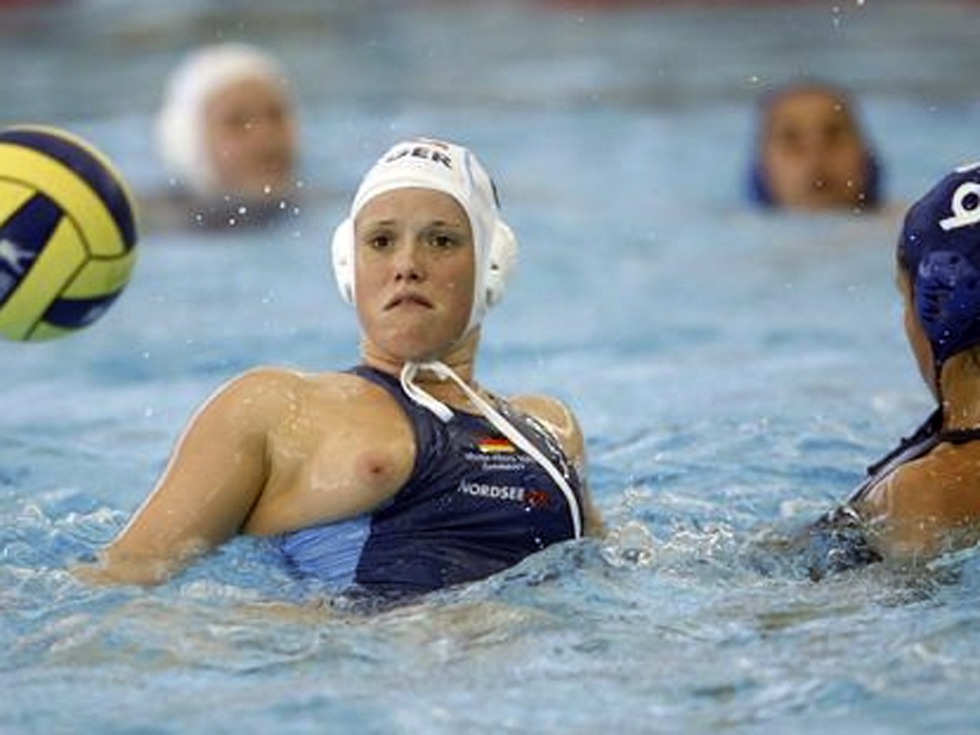 Women's water polo naked breasts