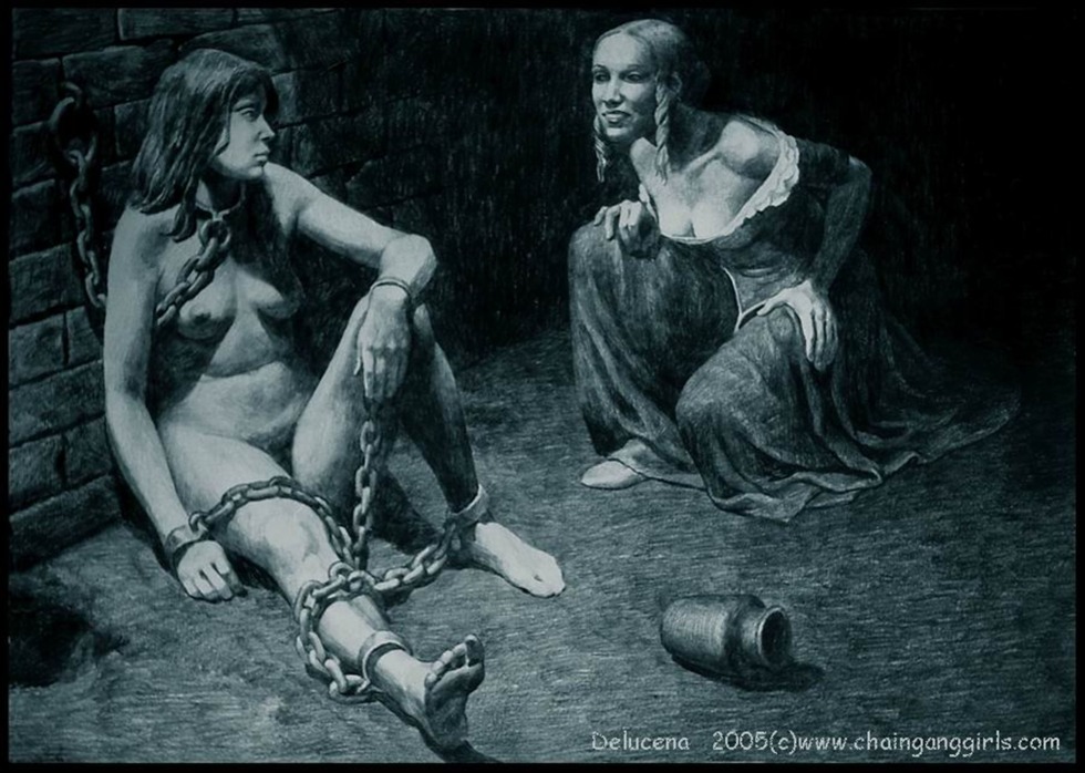 Naked slaves in the Middle Ages