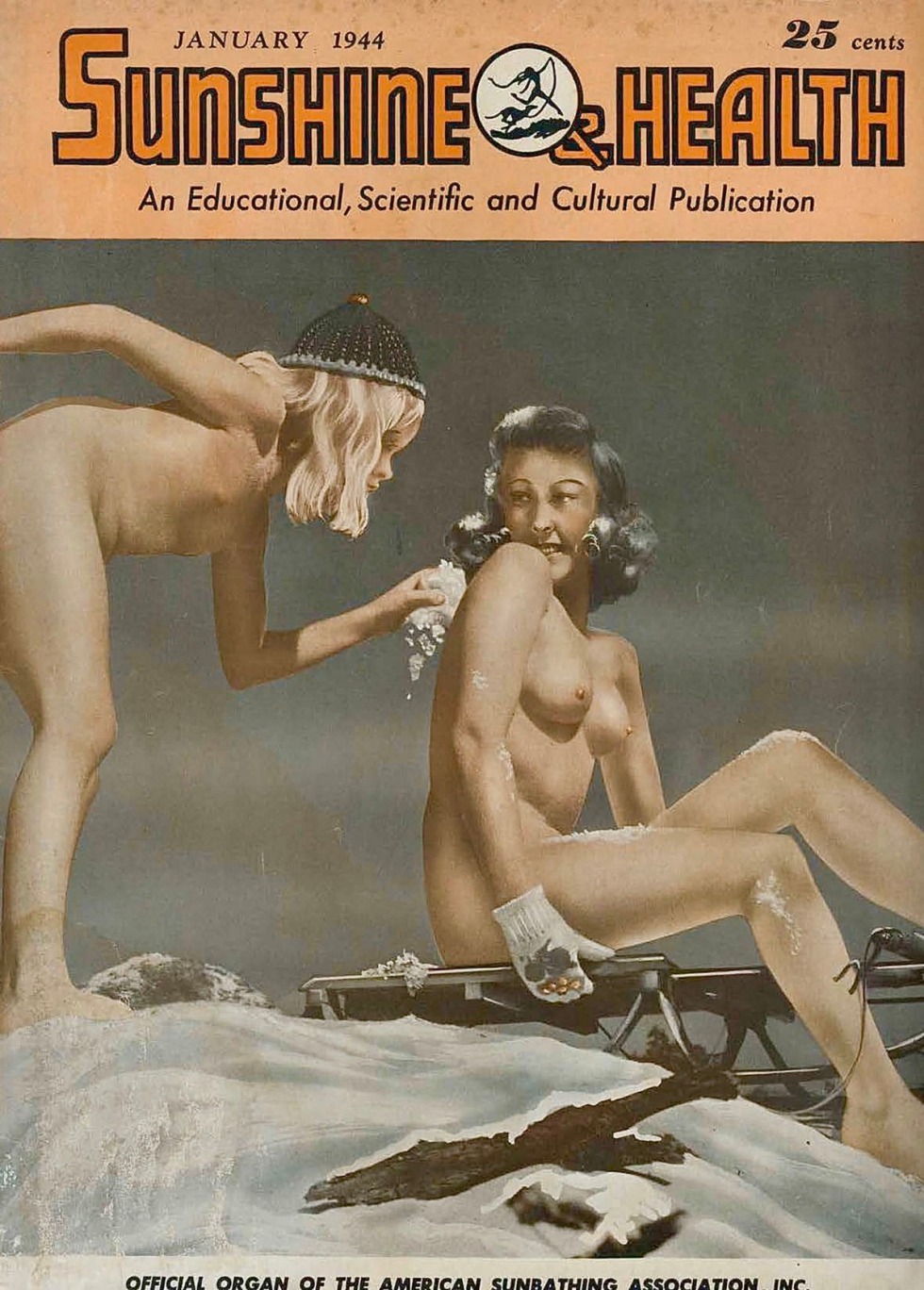 Retro magazines about naturism
