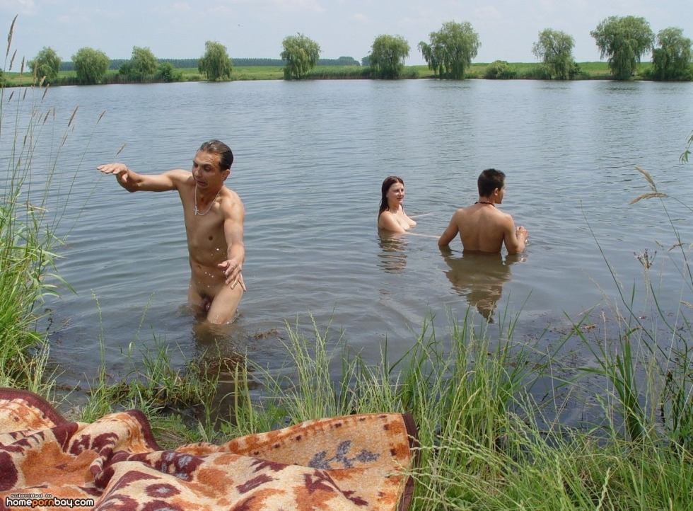 Naked guys on the River Private