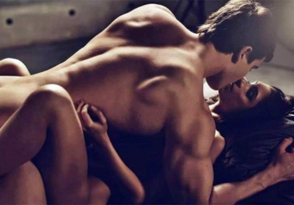 Erotic girls with a man